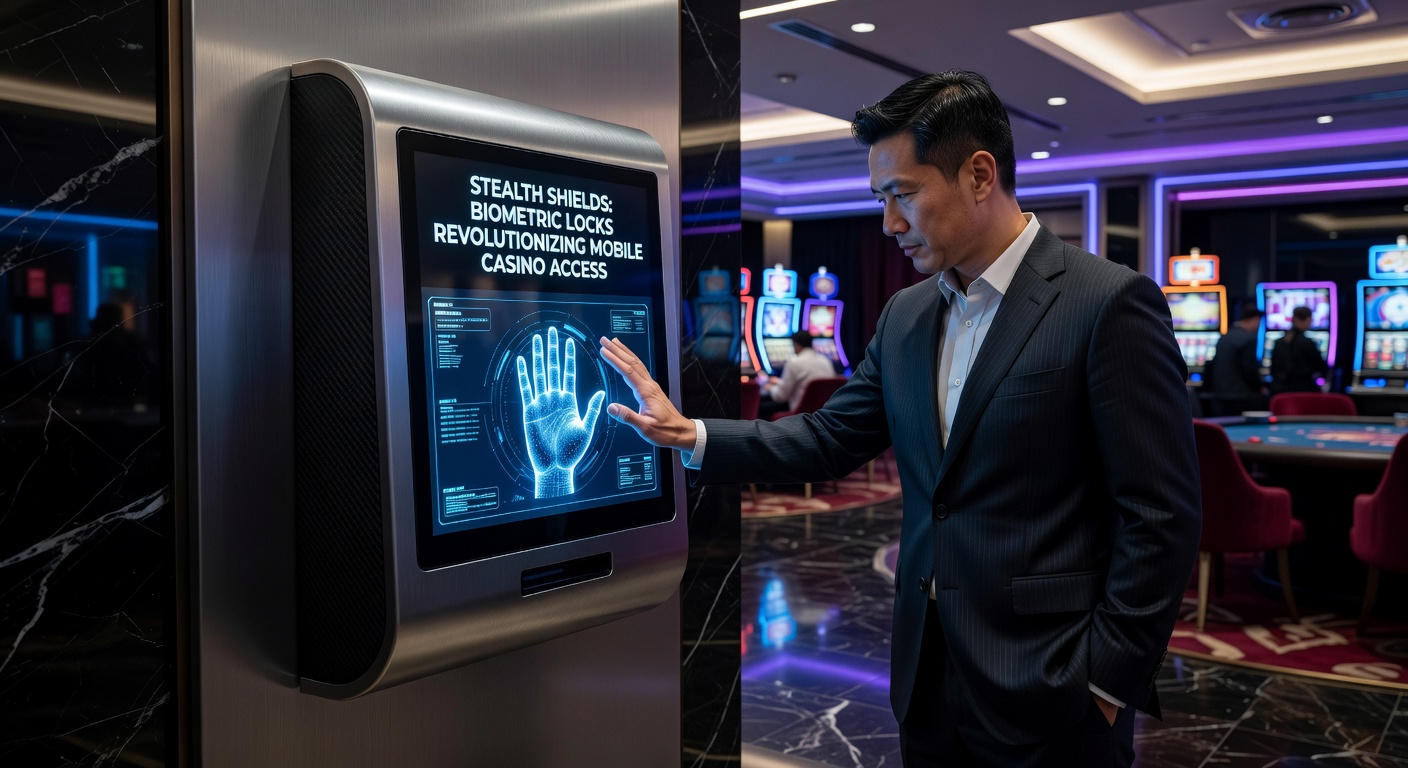 Close-up of a face ID scan on a mobile device granting access to a vibrant live dealer roulette table in a casino app