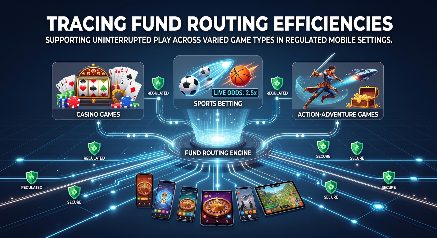 Mobile device displaying seamless fund transfers between different casino game interfaces in a regulated app environment