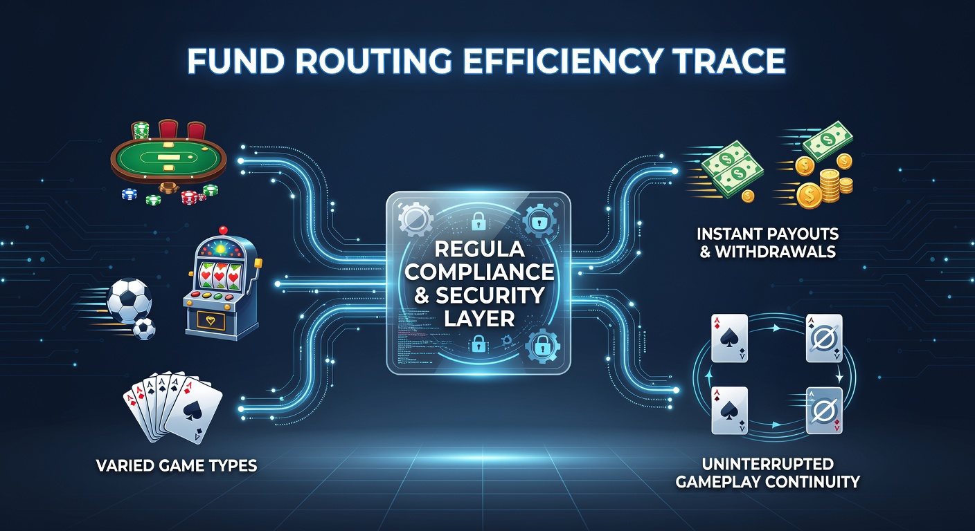 Network diagram illustrating secure fund routing between mobile gaming servers, payment gateways, and regulatory compliance checkpoints
